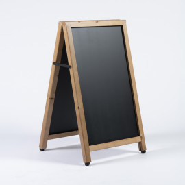 Chalkboard, Wooden A-Frame with Brown Pine Finish - 1025x610mm/40x24"