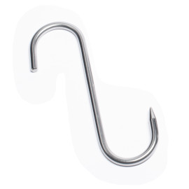 S Hook, 2 Points, Stainless Steel - 200x9mm, ~120kg Load
