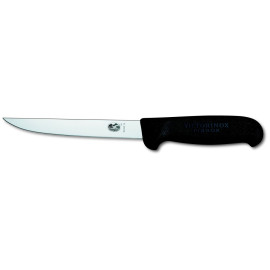Victorinox Boning Knife, Straight/Narrow, Black Handle - 15cm/6"