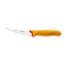 Giesser 13cm/5" Primeline Boning Knife, Curved/Flexible, Yellow Handle