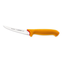 Giesser Messer Anti Fatigue Boning Knife, Curved/Flexible, Yellow Handle - 13cm/5"