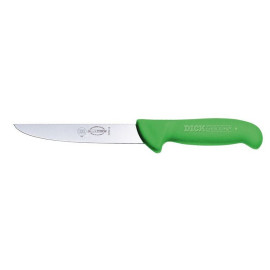 F. Dick Ergogrip Boning Knife, Straight/Stiff/Wide, Green Handle - 13cm/6"