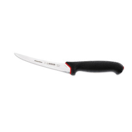 Giesser Messer Primeline Boning Knife, Scalloped Blade, Yellow Handle - 15cm/6"