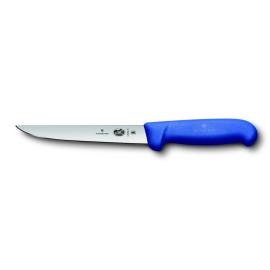 Victorinox Boning Knife, Straight, Blue Handle - 15cm/6"