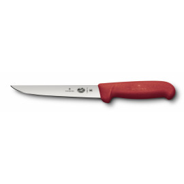 Victorinox Boning Knife, Straight, Red Handle - 15cm/6"
