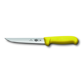 Victorinox Boning Knife Straight/Wide, Yellow Handle -15cm/6"