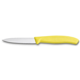 Victorinox Paring Knife, Pointed Tip, Yellow Handle - 8cm/3"
