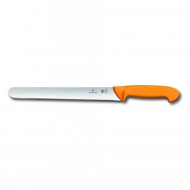 Victorinox Swibo Slicing Knife, Round Tip, Yellow Handle - 25cm/10"