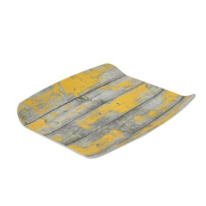 Tray GN 1/2 Tura Curved Wood Effect Yellow Melamine 266x325x40mm