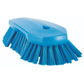 Vikan Scrubbing Brush Very Hard Bristle, Blue - 240mm/9.50"