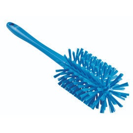 Vikan Pipe Brush Medium/Hard Bristle with Handle, Blue - 90mm/3.50"